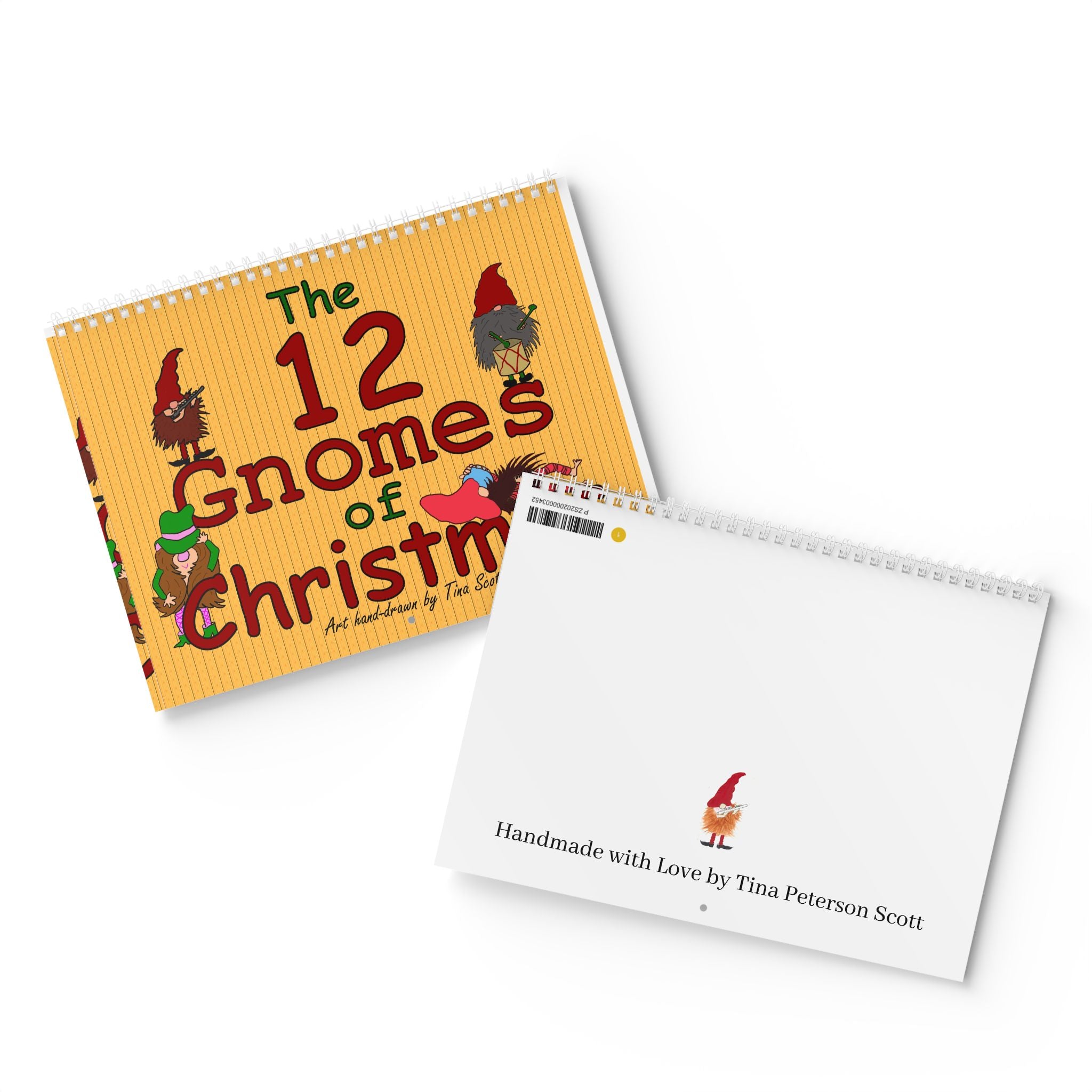 12 Gnomes of Christmas Standard Wall Calendar (2026)